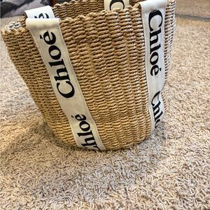 Chloé Woven Straw Tote Bag